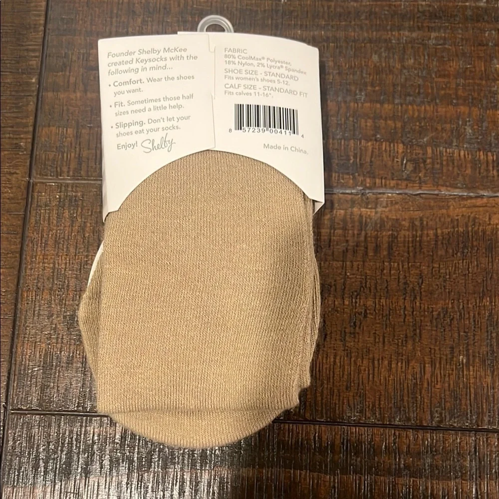 Tan Hosiery No-Show Socks Accessories
